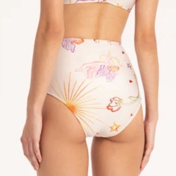 NWT ADRIANA DEGREAS FANTASY HIGH-WAISTED BIKINI BOTTOMS Medium - Picture 3 of 11